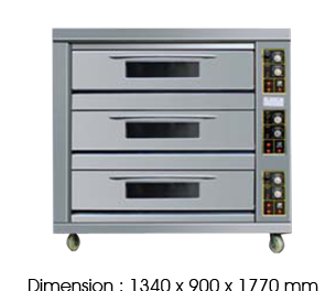 BJY-G180-3BD 3 decks (Gas Oven)