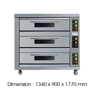 BJY-G180-3BD 3 decks (Gas Oven)
