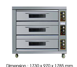 BJY-G270-3BD 3 decks (Gas Oven)