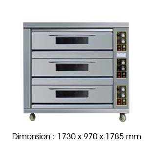 BJY-G270-3BD 3 decks (Gas Oven)