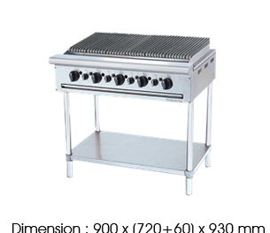 CB 5BFS-17 char broiler free standing