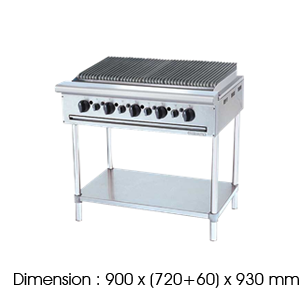 CB 5BFS-17 char broiler free standing