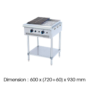 CRB 2BFS-17 rock broiler free standing