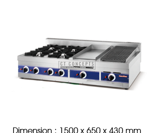 HGR-64GL | Table Top Cooking Range