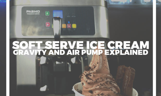 Soft serve ice cream: gravity and air pump explained