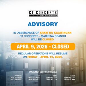 CT Concepts Closed April 9