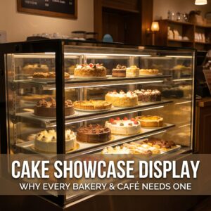 cake showcase, why every bakery and cafe needs one
